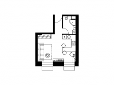 1-комнатная квартира 29,3 м²