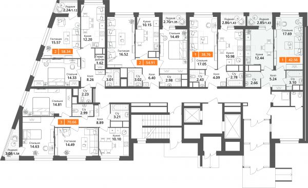 1 комната до 42.56