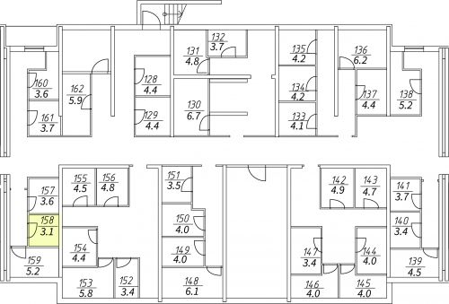 Кладовки, 3.1 м²