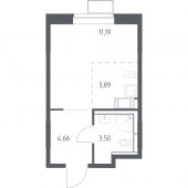 1-комнатная квартира 23,24 м²