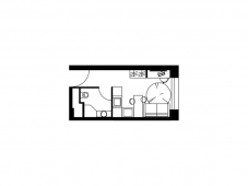 1-комнатная квартира 19 м²