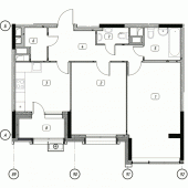 2-комнатная квартира 76,9 м²