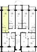 1-комнатная квартира 38,25 м²