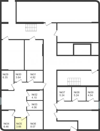 Кладовки, 3.66 м²