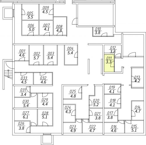 Кладовки, 3.3 м²