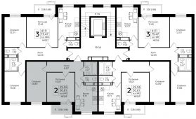 2-комнатная квартира 56,61 м²