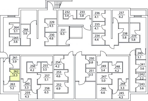 Кладовки, 3.3 м²