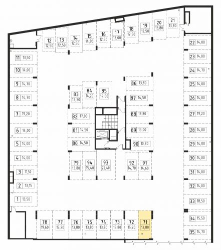 Машиноместа, 13.8 м²