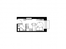 1-комнатная квартира 20,4 м²