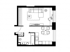 1-комнатная квартира 39,2 м²