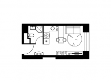 1-комнатная квартира 20,6 м²