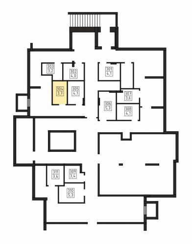 Кладовки, 3.7 м²