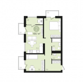 2-комнатная квартира 68,1 м²