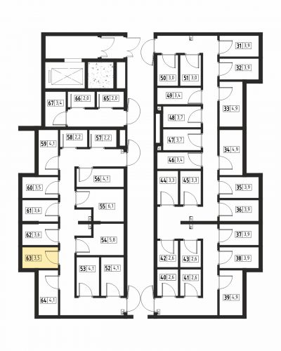 Кладовки, 3.5 м²