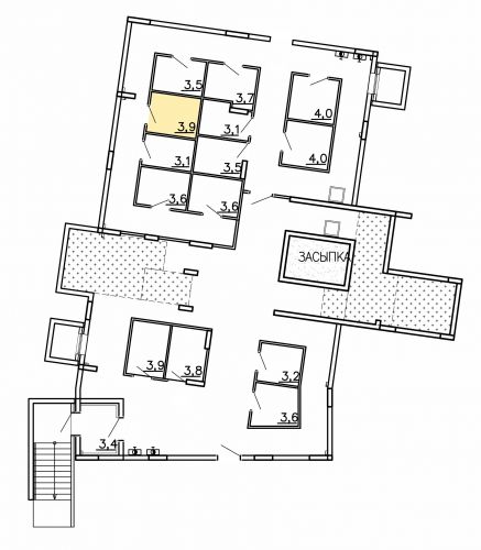 Кладовки, 3.9 м²