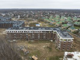 Корпус 6: кладка стен, фасадные работы