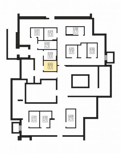 Кладовки, 3.7 м²