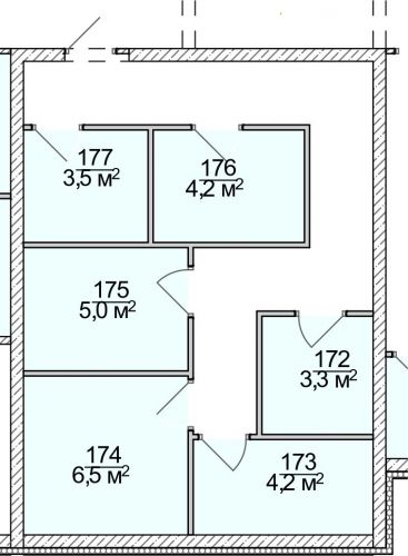 Кладовки, 3.3 м²