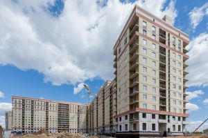Корпус 10: фасадные работы