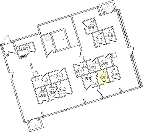 Кладовки, 3 м²