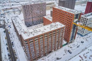 Корпус 16: фасадные работы