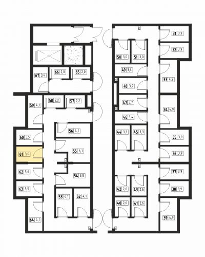 Кладовки, 3.6 м²
