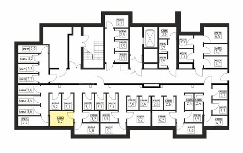 Кладовки, 6.2 м²