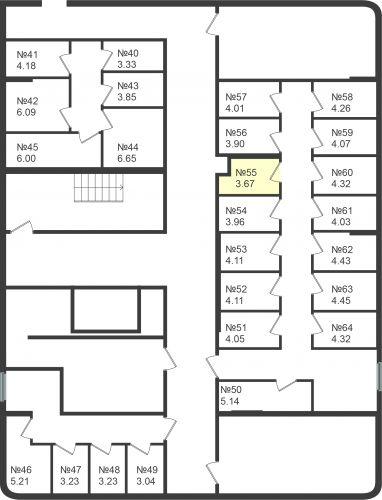 Кладовки, 3.67 м²