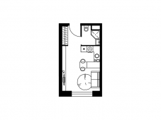 1-комнатная квартира 24,8 м²