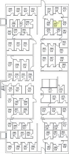 Кладовки, 3.4 м²