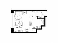 1-комнатная квартира 27,1 м²