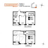 3-комнатная квартира 81,9 м²