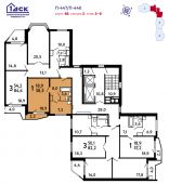 1-комнатная квартира 38,5 м²