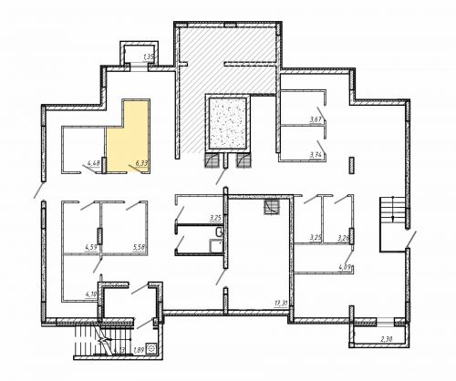 Кладовки, 6.4 м²