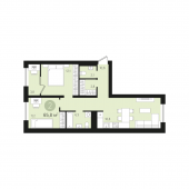 2-комнатная квартира 65,8 м²