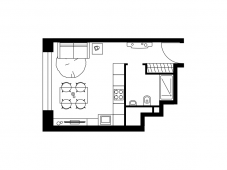 1-комнатная квартира 26,9 м²