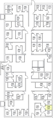 Кладовки, 3.4 м²