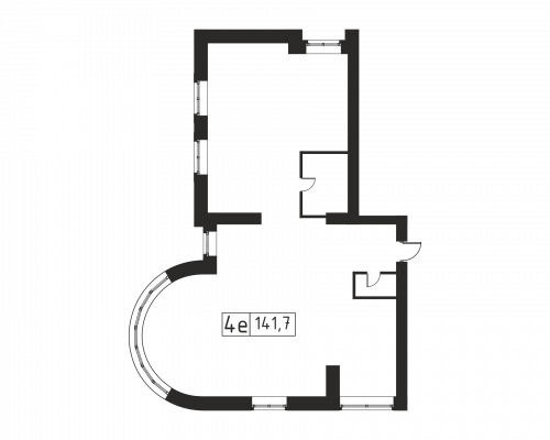 3-комнатная, 141.7 м²