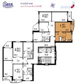 1-комнатная квартира 37,4 м²
