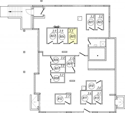 Кладовки, 3.3 м²