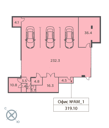 1-комнатная, квартира, 319.09 м²