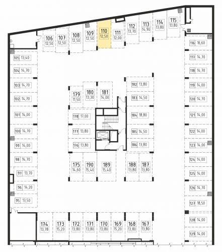 Машиноместа, 12.5 м²