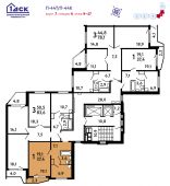1-комнатная квартира 37,4 м²