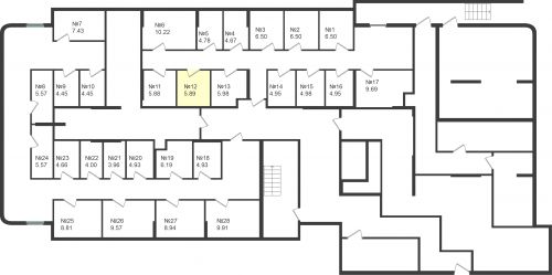 Кладовки, 5.89 м²