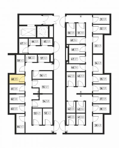 Кладовки, 3.5 м²