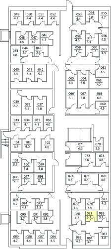 Кладовки, 3.1 м²