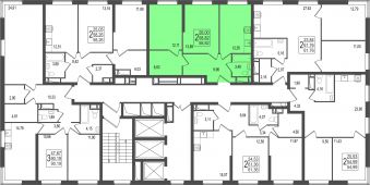 2-комнатная квартира 58,82 м²