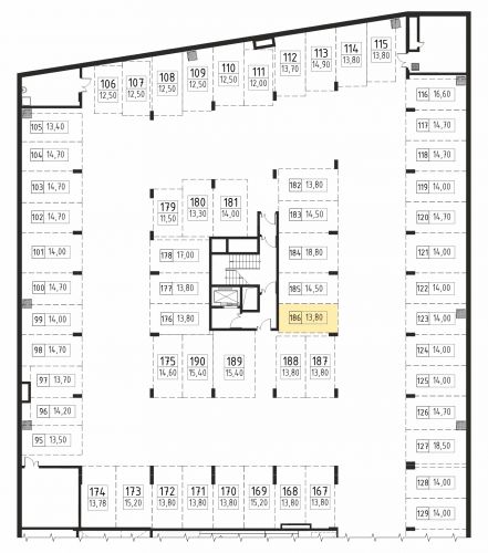 Машиноместа, 13.8 м²