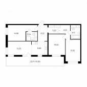 4-комнатная квартира 98,32 м²