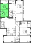 1-комнатная квартира 24,91 м²